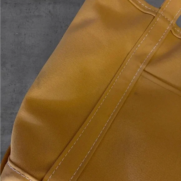 L. L. Bean Rare Color Yellow Canvas Boat and Tote Bag - Picture 6 of 13